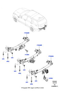 05B Anhängevorrichtung L462 DISCOVERY 5 2017 > (L462),12-Pin-Steckdose für Anh.zugvorr.