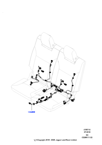 14H Kabelstrang - Sitz L462 DISCOVERY 5 2017 > (L462),Mit 7-Sitzer-Konfiguration