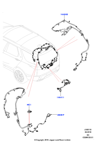 15L Kabelstrang - Karosserie u. Heck L462 DISCOVERY 5 2017 > (L462)