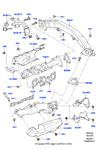 25D Auspuffkrümmer L462 DISCOVERY 5 2017 > (L462),3.0 V6 D Low MT REIHE