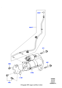 05E Anlasser L462 DISCOVERY 5 2017 > (L462),3.0L V6 Dieselmotor