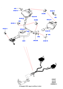 07U Auspuffanlage hinten L462 DISCOVERY 5 2017 > (L462),LEV 160