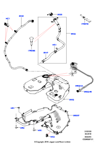 05G Kraftstoffbehälter L462 DISCOVERY 5 2017 > (L462),3.0L V6 Dieselmotor