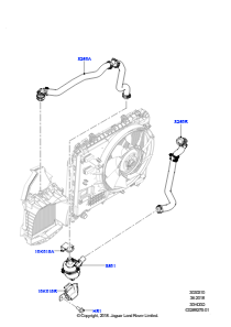 10H Wasserpumpe L462 DISCOVERY 5 2017 > (L462),3,0 l DOHC GDI SC V6 BENZIN