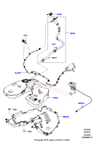 05J Kraftstoffbehälter L462 DISCOVERY 5 2017 > (L462),3,0 l DOHC GDI SC V6 BENZIN