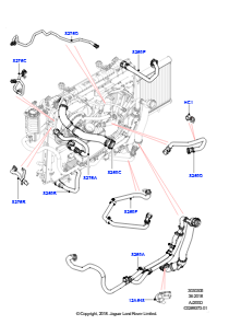 05AL Leitungen u. Schläuche - Kühlsystem L462 DISCOVERY 5 2017 > (L462),Mit Standard-Motorkühlsystem