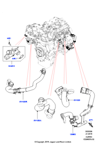 06AT EGR-Kühlsystem L462 DISCOVERY 5 2017 > (L462),2.0L I4 DSL HIGH DOHC AJ200