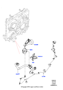 10AP Wasserpumpe L462 DISCOVERY 5 2017 > (L462),2.0L I4 DSL MID DOHC AJ200