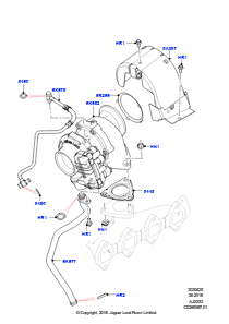 25AP Turbolader L462 DISCOVERY 5 2017 > (L462),2.0L I4 DSL MID DOHC AJ200