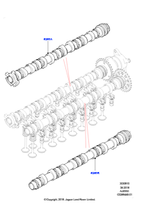 10AD Nockenwelle L462 DISCOVERY 5 2017 > (L462),2.0L I4 DSL MID DOHC AJ200