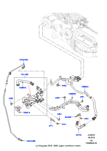 15CE Heizungsschläuche L462 DISCOVERY 5 2017 > (L462),2.0L I4 DOHC AJ200 Benz., hohe L.