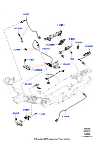 08AN Abgassensoren und Module L538 RANGE ROVER EVOQUE 2012 - 2018 (L538),Werk Halewood