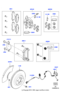 05E Bremsscheiben/Bremssättel vorn L462 DISCOVERY 5 2017 > (L462),Bremssch. u. -sattel vorn Größe 18