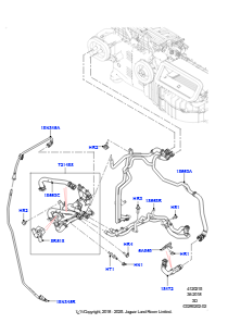 15CF Heizungsschläuche L462 DISCOVERY 5 2017 > (L462),2.0L I4 DOHC AJ200 Benz., hohe L.