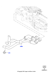 15CJ Heizungsschläuche L462 DISCOVERY 5 2017 > (L462),3,0 l DOHC GDI SC V6 BENZIN