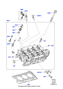 15C Zylinderkopf L462 DISCOVERY 5 2017 > (L462),3,0 V6 D Gen2 Twin Turbo