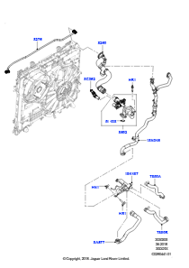 05X Leitungen u. Schläuche - Kühlsystem L462 DISCOVERY 5 2017 > (L462),3.0 V6 D Gen2 Mono Turbo