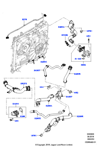 05ZE Leitungen u. Schläuche - Kühlsystem L462 DISCOVERY 5 2017 > (L462),Ohne Motorkühlsystem