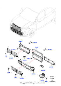 15AA Luftabweiser L551 NEW RANGE ROVER EVOQUE 2019 > (L551),Werk Halewood