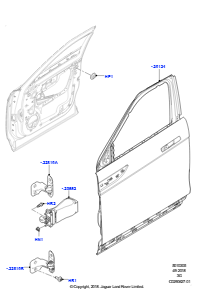 05AA Türen v., Scharniere u. Dicht. L551 NEW RANGE ROVER EVOQUE 2019 > (L551),Werk Halewood