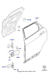 10AA Türen h., Scharniere u. Dicht. L551 NEW RANGE ROVER EVOQUE 2019 > (L551),Werk Halewood