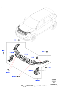 05AA Front-, Stehbleche u. Längsträger L551 NEW RANGE ROVER EVOQUE 2019 > (L551),Werk Halewood
