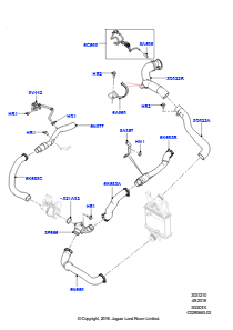 10K Zw.kühler/Luftführung/Schläuche L462 DISCOVERY 5 2017 > (L462),3,0 V6 D Gen2 Twin Turbo