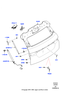 15AA Tür - Gepäckraum L551 NEW RANGE ROVER EVOQUE 2019 > (L551),Werk Halewood