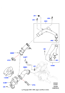 20C Thermostat/Gehäuse und Anbauteile L462 DISCOVERY 5 2017 > (L462),3,0 l DOHC GDI SC V6 BENZIN