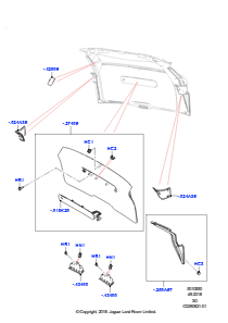 50AA Hecktür-/Heckklappenverkleidungen L551 NEW RANGE ROVER EVOQUE 2019 > (L551),Werk Halewood