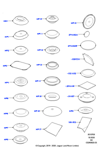 05AA Abdeckstopfen - Karosserie L551 NEW RANGE ROVER EVOQUE 2019 > (L551),Werk Halewood