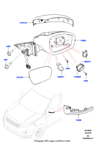05AA Außenspiegel L551 NEW RANGE ROVER EVOQUE 2019 > (L551),Werk Halewood