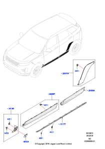 10AA Zierleisten L551 NEW RANGE ROVER EVOQUE 2019 > (L551),Werk Halewood