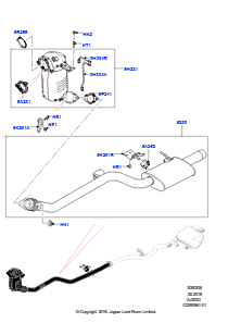 06AJ Auspuffanlage vorn L462 DISCOVERY 5 2017 > (L462),Stufe V plus DPF