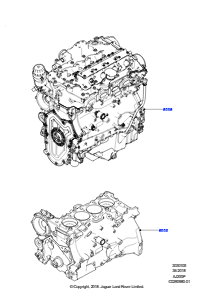 05AF Austauschmotor und Grundmotor L462 DISCOVERY 5 2017 > (L462),2.0L I4 DOHC AJ200 Benz., hohe L.