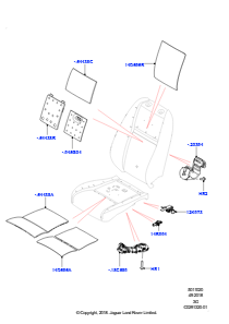 20AB Polster, Verkl. & Heiz. - Vorders. L551 NEW RANGE ROVER EVOQUE 2019 > (L551),Werk Halewood
