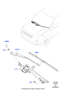 05AA Scheibenwischer L551 NEW RANGE ROVER EVOQUE 2019 > (L551),Werk Halewood