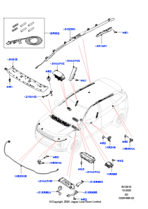 15AA Airbag-System L551 NEW RANGE ROVER EVOQUE 2019 > (L551),Werk Halewood