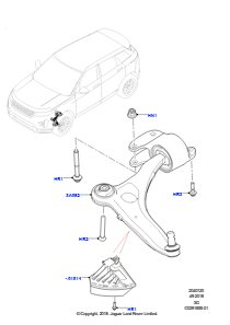 20AA Lenker - Vorderradaufhängung L551 NEW RANGE ROVER EVOQUE 2019 > (L551),Werk Halewood