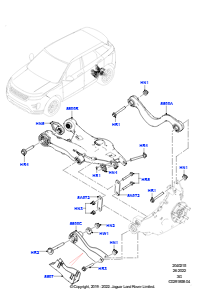 15AA Lenker - Hinterradaufhängung L551 NEW RANGE ROVER EVOQUE 2019 > (L551),Werk Halewood