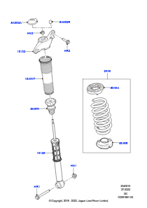 10AA Hinterfedern/Stoßdämpfer L551 NEW RANGE ROVER EVOQUE 2019 > (L551),Werk Halewood