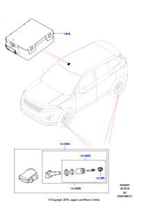 20AA Reifendrucküberwachung L551 NEW RANGE ROVER EVOQUE 2019 > (L551),Werk Halewood