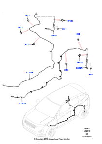 17AA Bremsleitungen hinten L551 NEW RANGE ROVER EVOQUE 2019 > (L551),Werk Halewood