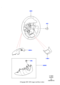 05AA Lenkrad L551 NEW RANGE ROVER EVOQUE 2019 > (L551),Werk Halewood