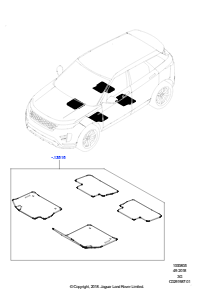 05AA Bodenbeläge L551 NEW RANGE ROVER EVOQUE 2019 > (L551),Werk Halewood