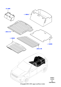 10AA LADERAUMSCHUTZMATTEN L551 NEW RANGE ROVER EVOQUE 2019 > (L551),Werk Halewood