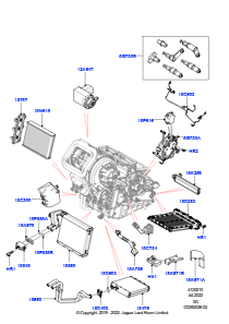 10AA Heiz./Klimaanlage, interne Bauteile L551 NEW RANGE ROVER EVOQUE 2019 > (L551),Werk Halewood