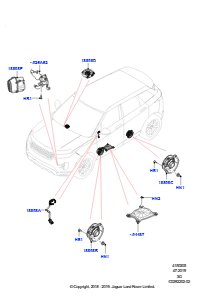 05AA Lautsprecher L551 NEW RANGE ROVER EVOQUE 2019 > (L551),Werk Halewood