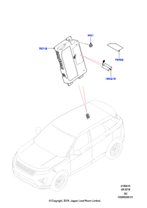 10AA Telematik L551 NEW RANGE ROVER EVOQUE 2019 > (L551),Werk Halewood