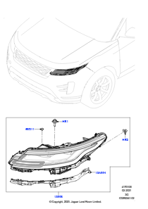 05AA Scheinwerfer/Blinkleuchten vorn L551 NEW RANGE ROVER EVOQUE 2019 > (L551),Werk Halewood